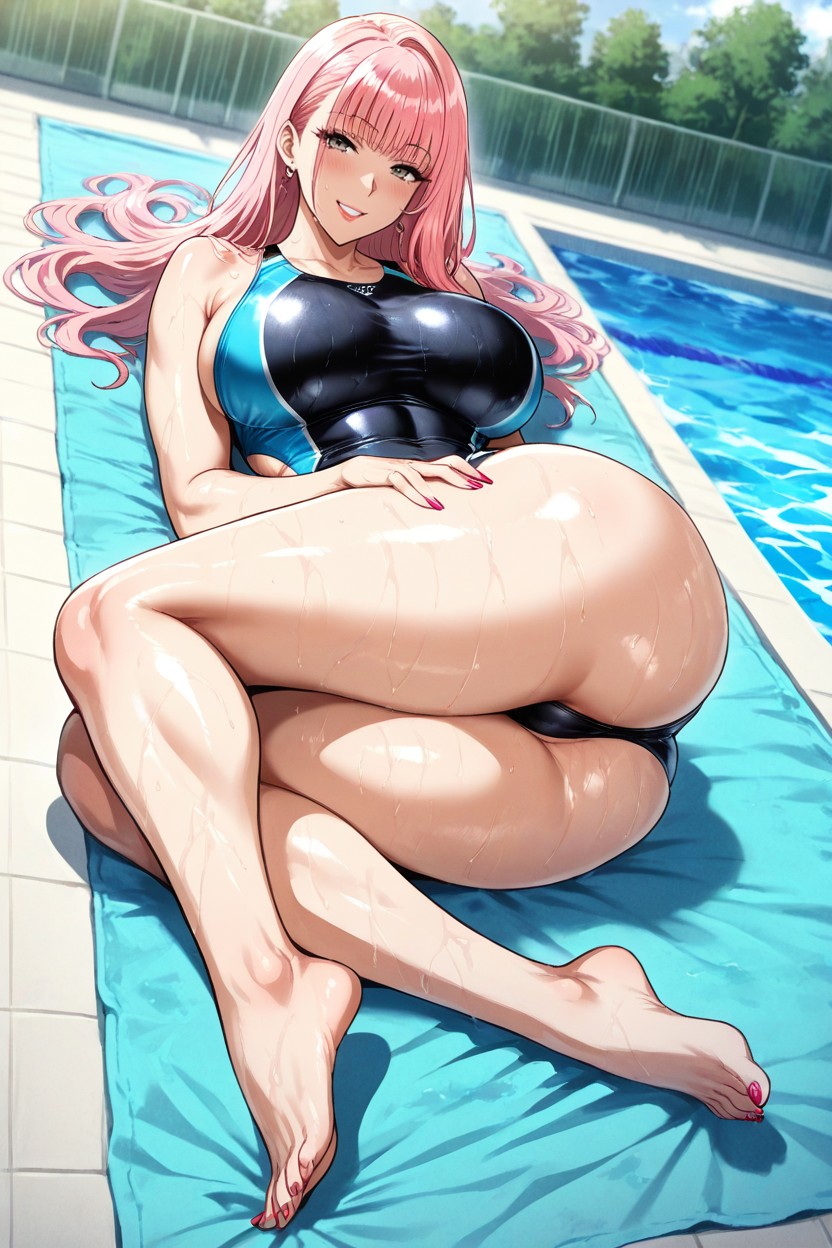Bimbo, Summer, Pink Hair Hentai IA