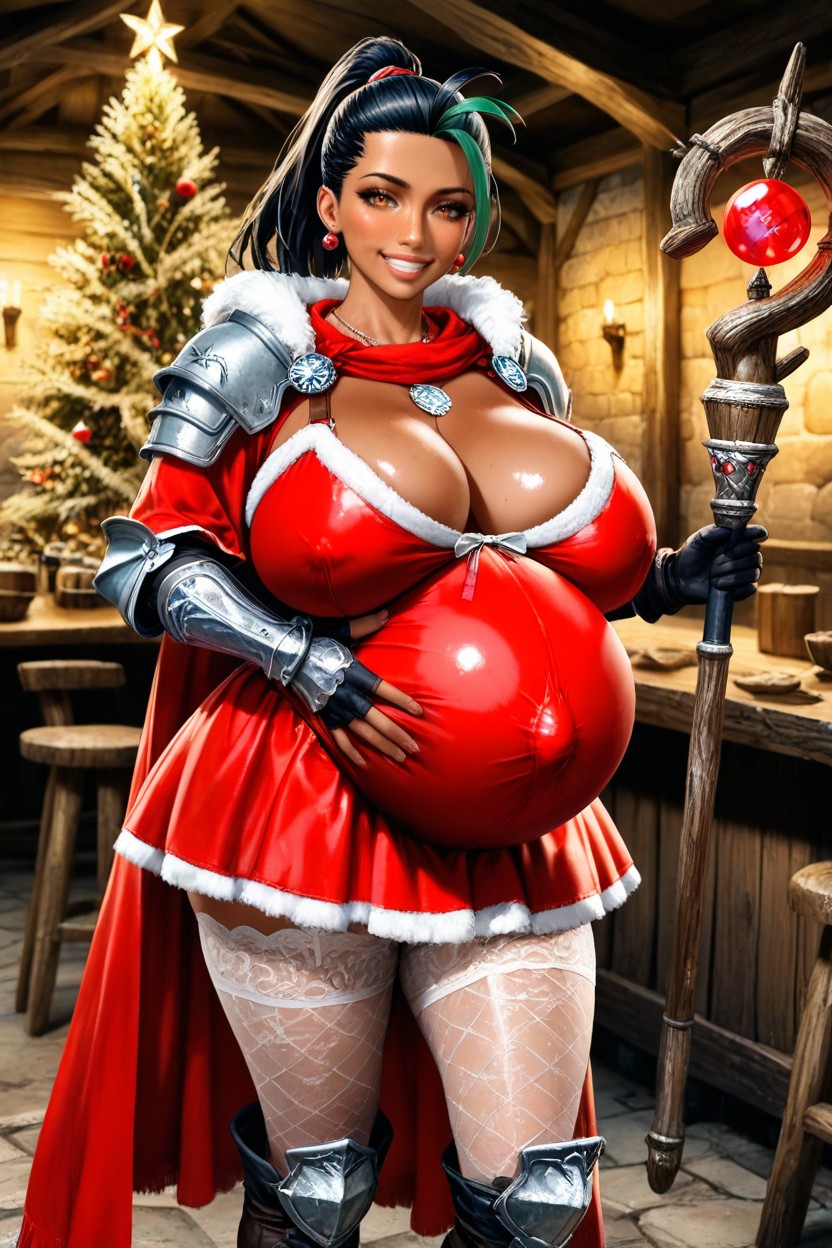 Fantasy Style, Editing The Real, Gigantic Round Belly Hentai AI Porn