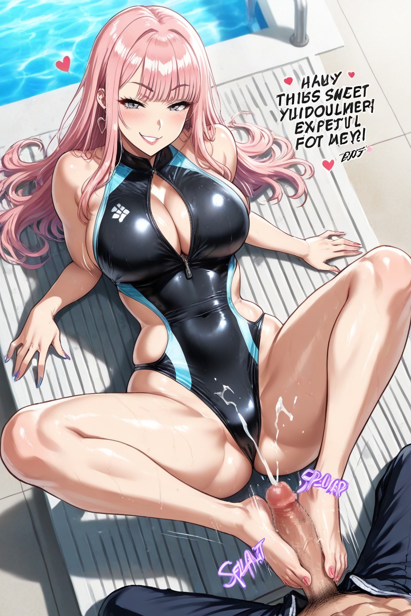 Model Body, Beautiful Face, T-back Hentai AI Porn