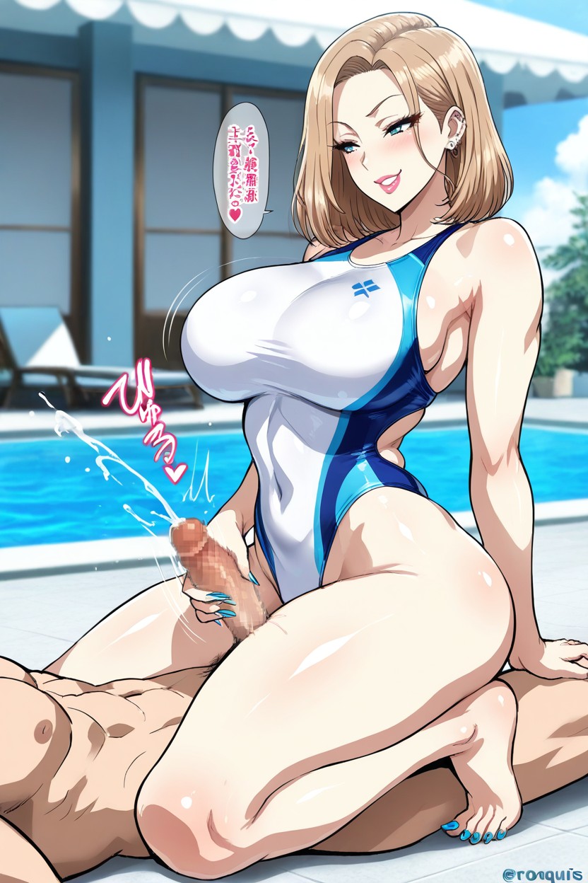 Gleaming Skin, Pale Skin Female With Sweet Smile, Delgada Hentai IA