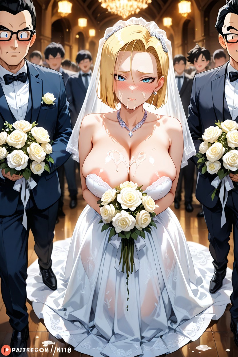 Triste, Voluminous Hair, Bridal Veil Hentai IA
