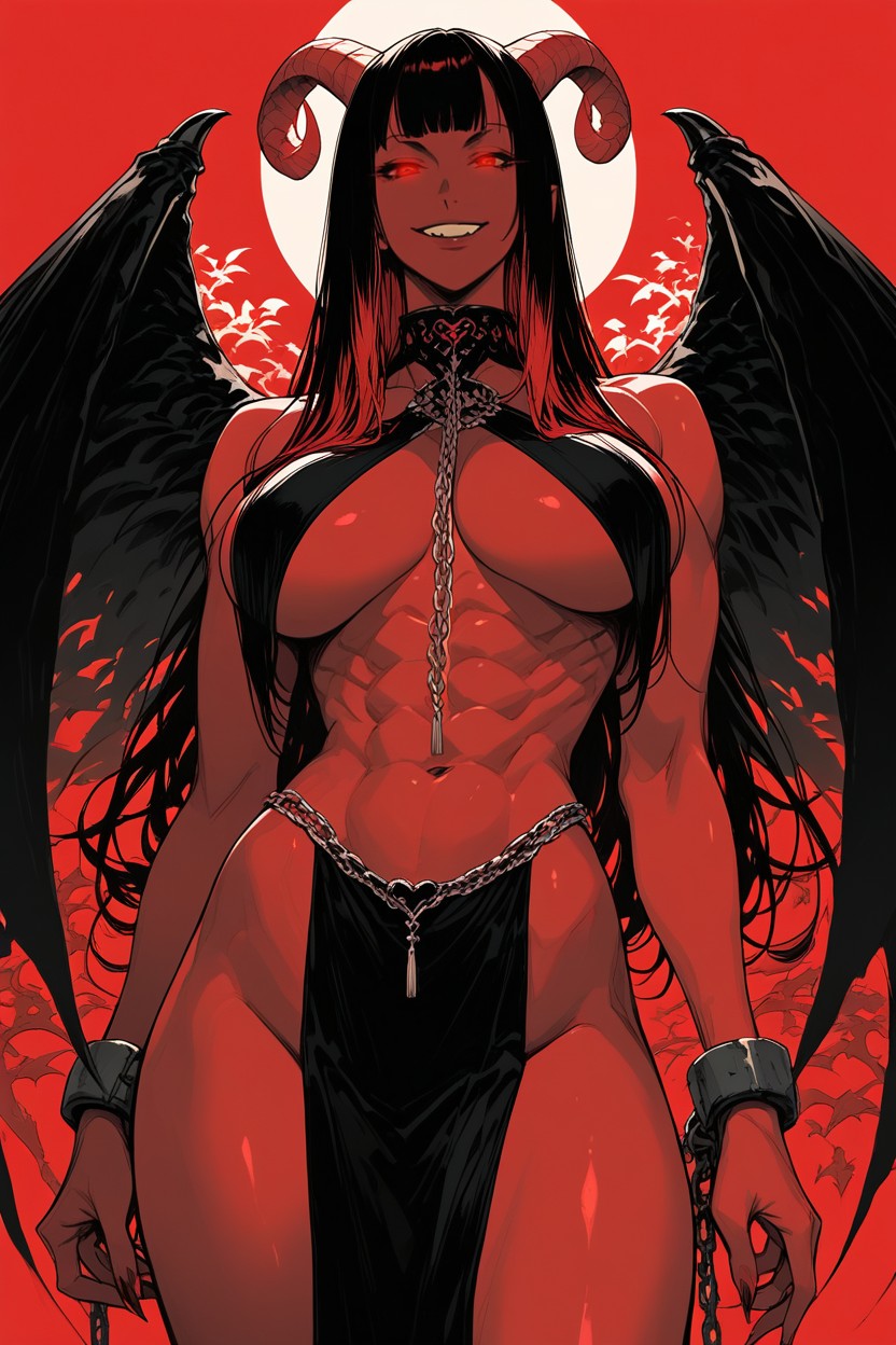 Glowing Eyes, Abs, 18+ Hentai AI Porn