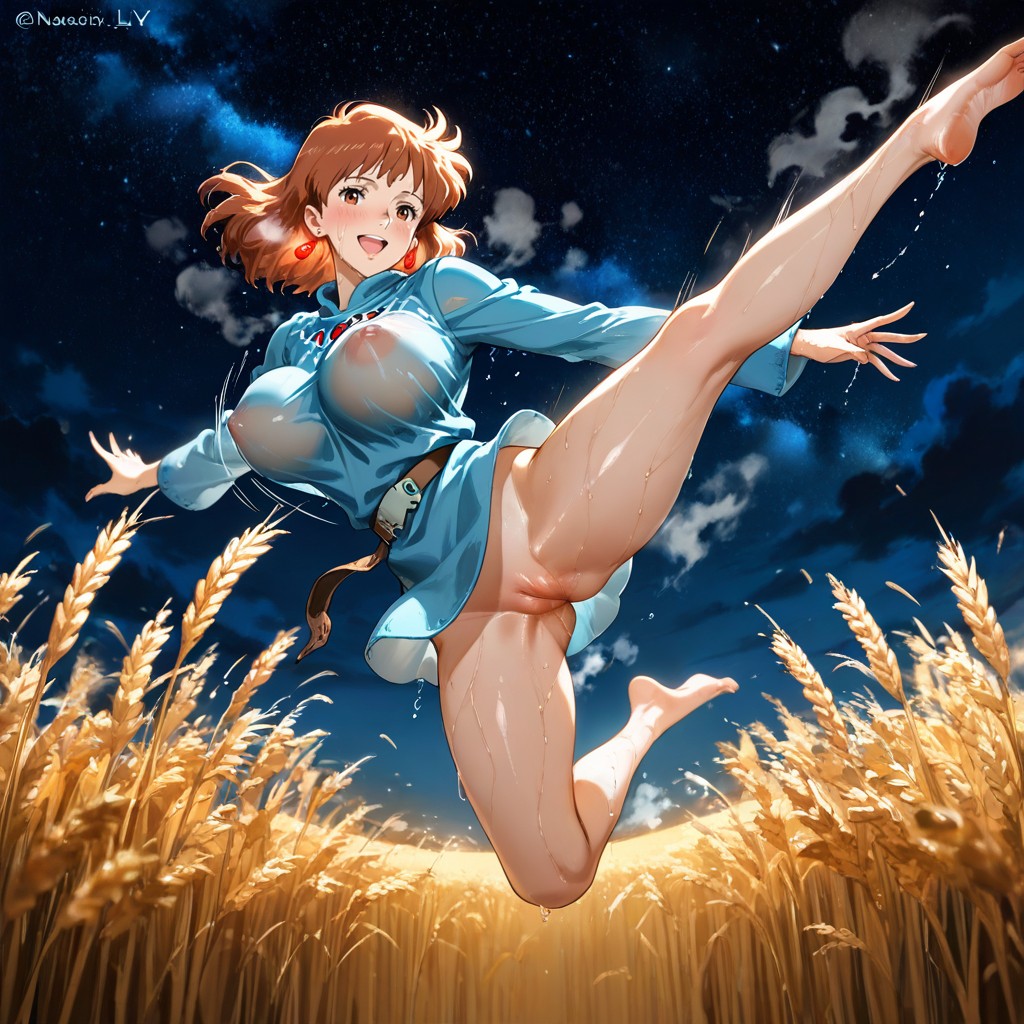 Flowing Wheats, Barefoot, Hot Steam Hentai AI Porn
