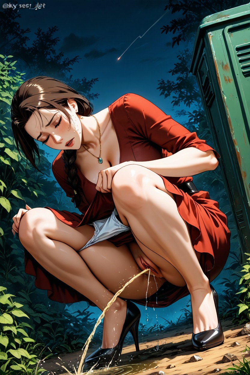 Cleavage, Very Close To Bush, Garbage Bins Hentai AI Porn