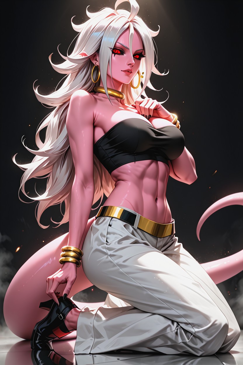 Realistic Face, Side View, Thick Tail Hentai AI Porn