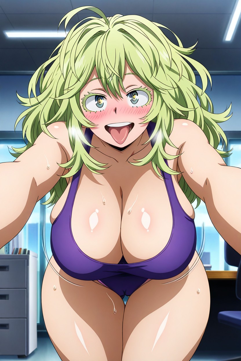 Eyes Half-closed, Normal Waist, Moaning Hentai AI Porn