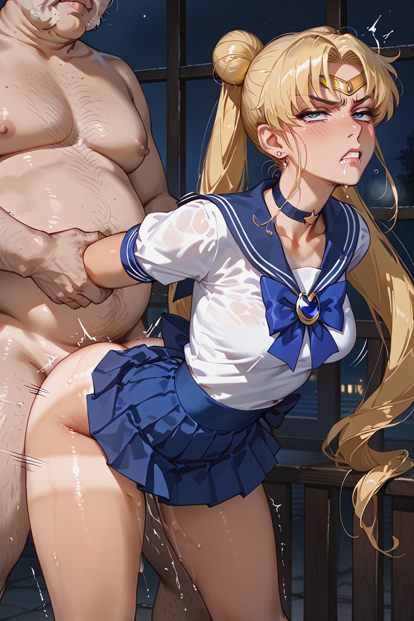 Dripping Drool, Tired Face , Skirt Up Hentai AI Porn