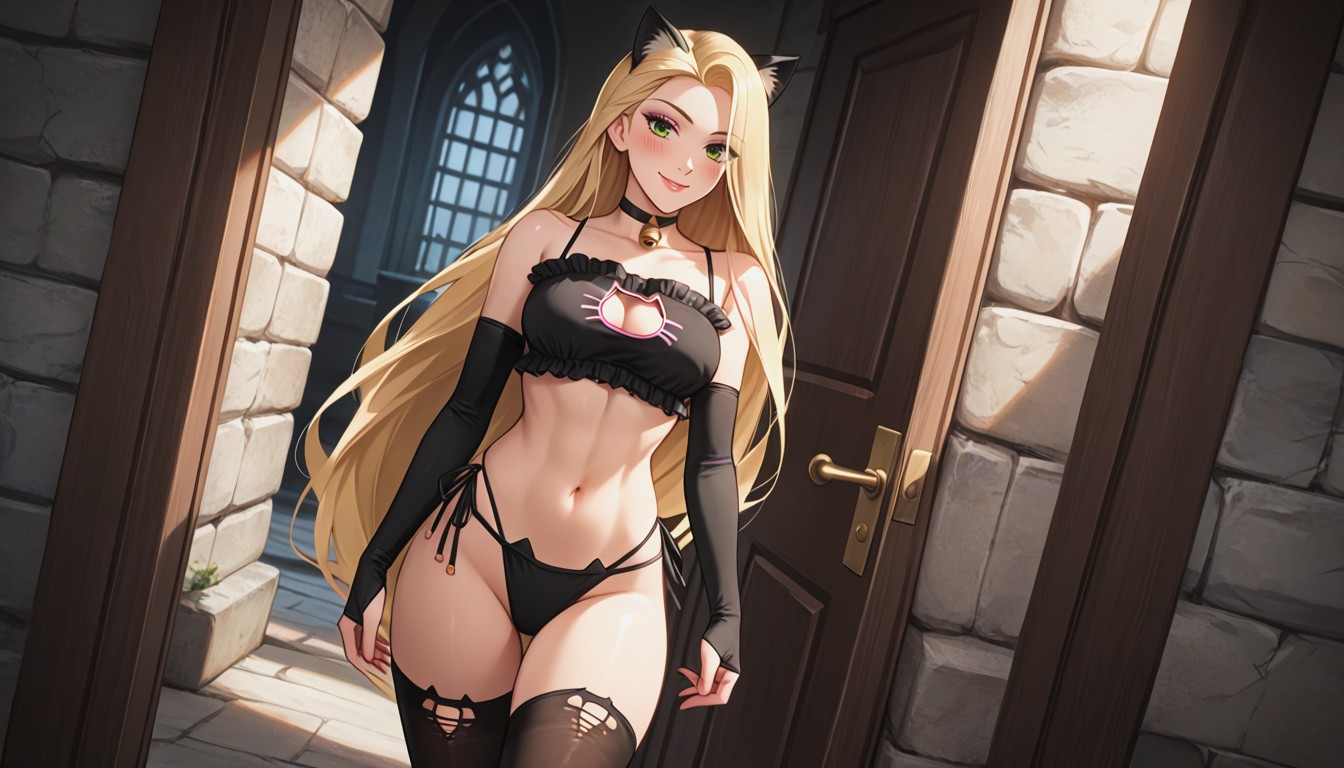 Cat Ears, 25+, Standing Hentai AI Porn