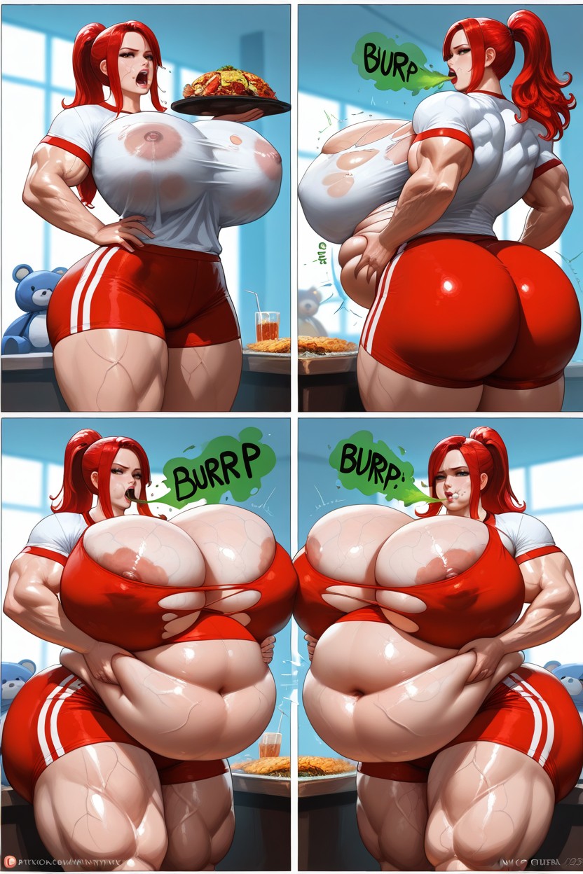 Belly Veins, Hyper Size Breasts, Huge Fat Belly Hentai AI Porn