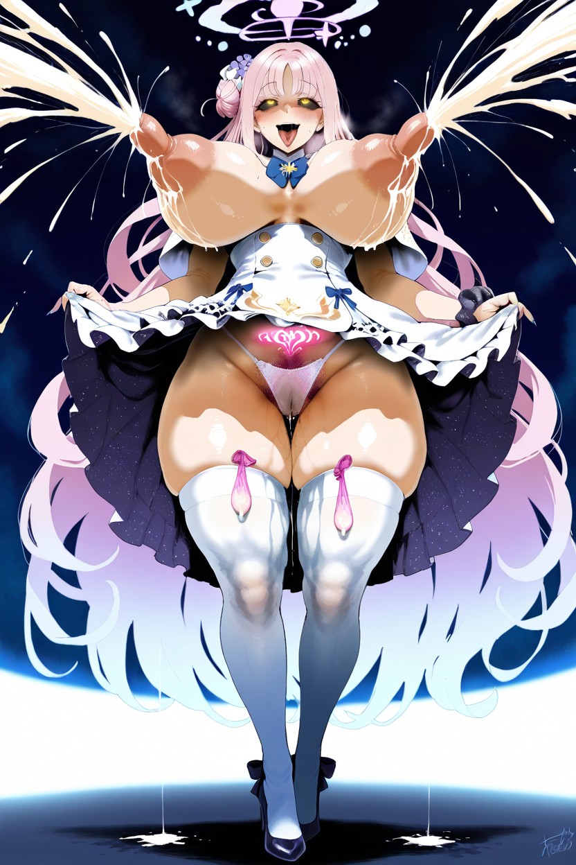 Extremely Thick Thighs, 使用済みコンドームベルト, High Resolution ヘンタイAIポルノ
