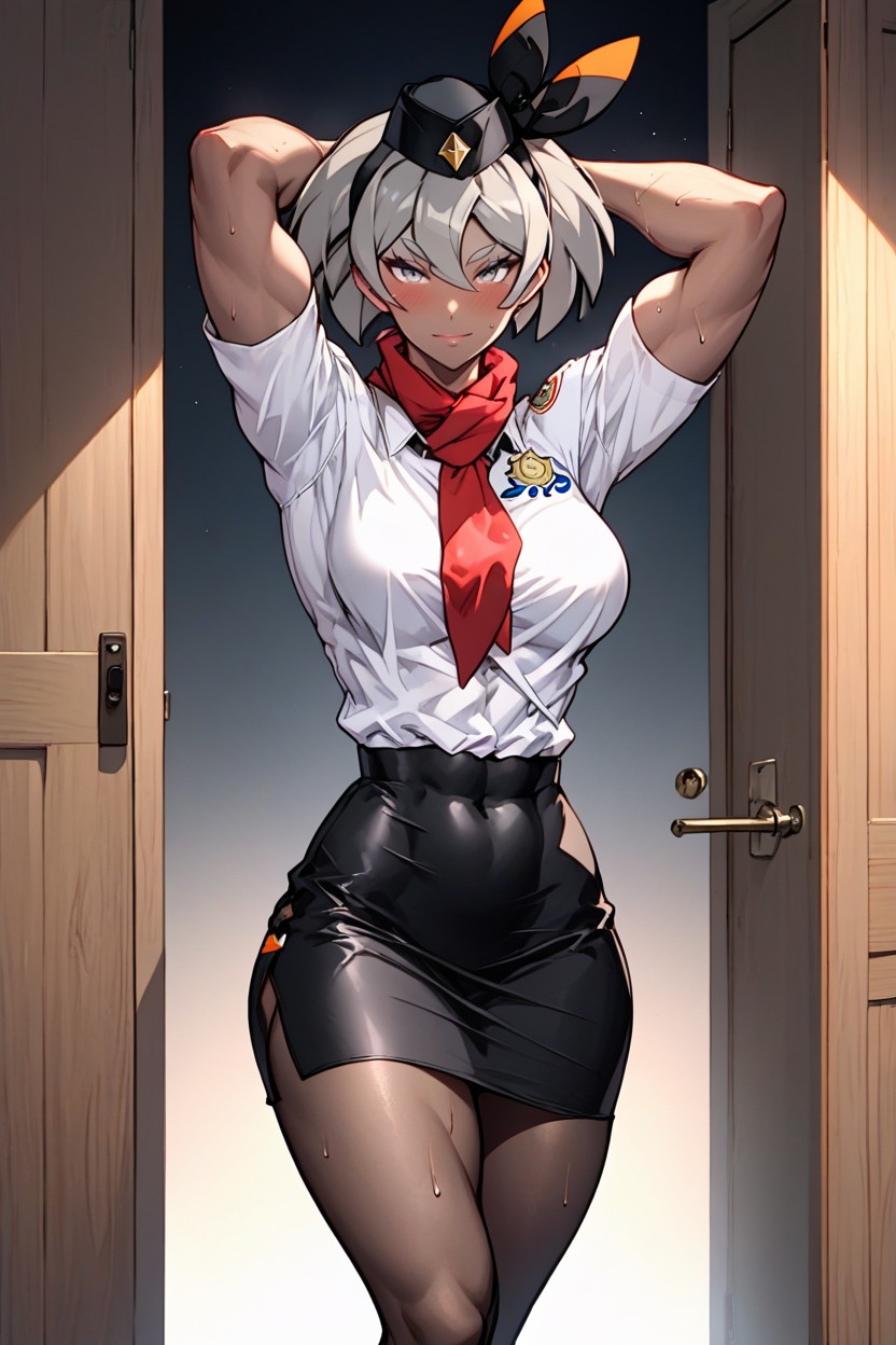 En Forme, Cleavage, Swaying Hips Porno IA Hentai