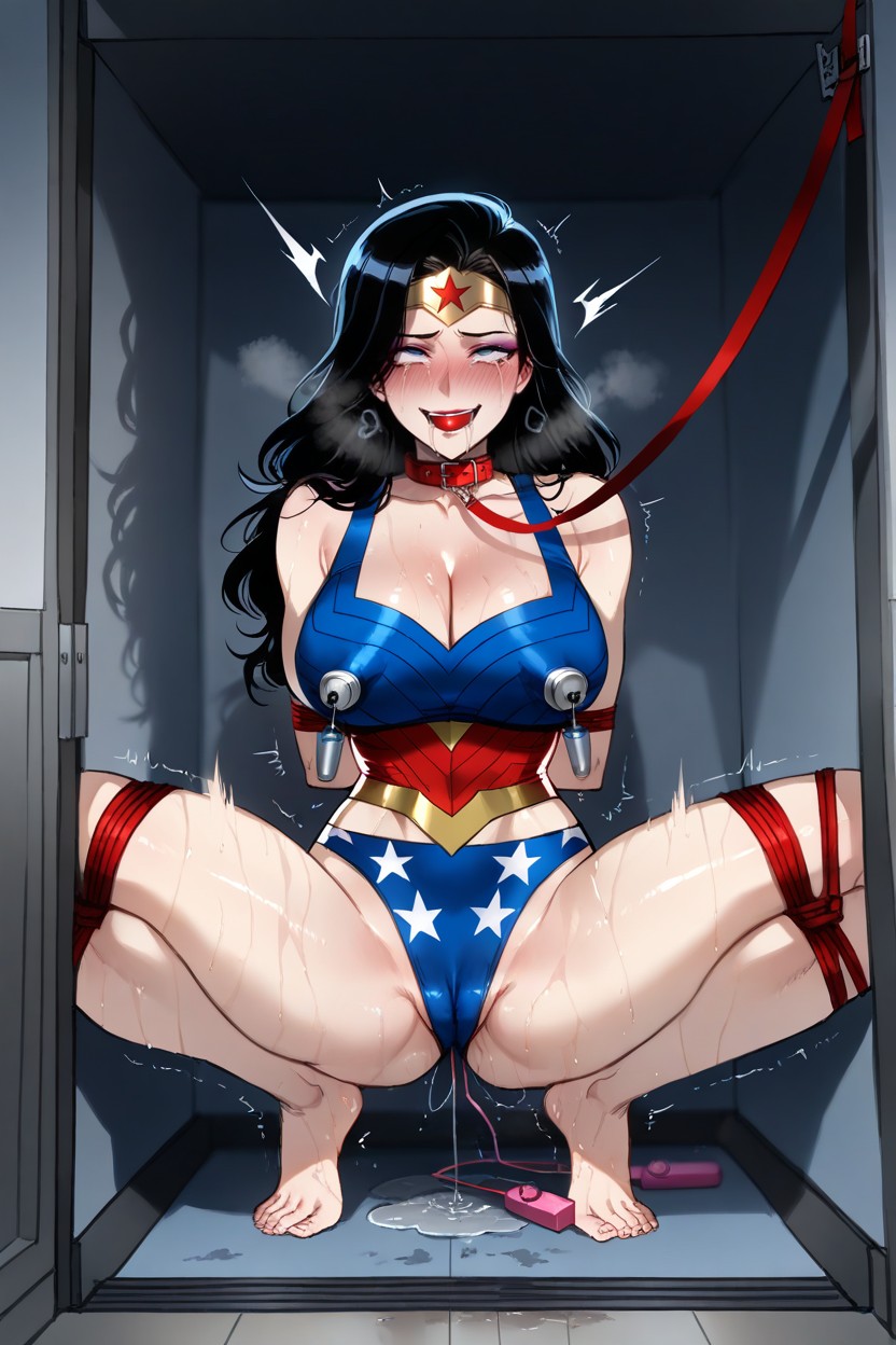 Ahegao, Metal Nipple Clamps, Drooling ヘンタイAIポルノ