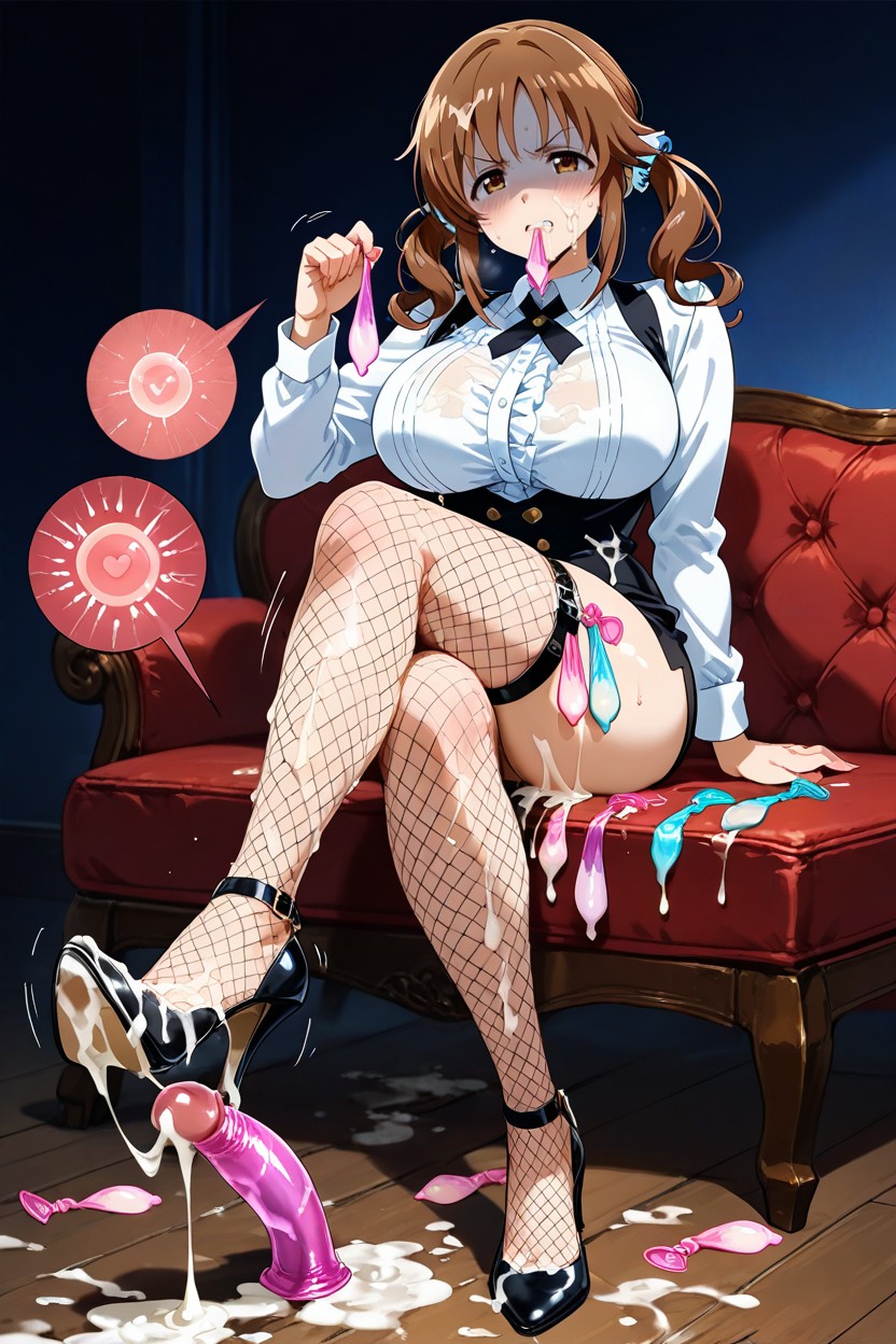Semen On High Heels, Drinking Semen, Style Anime ヘンタイAIポルノ