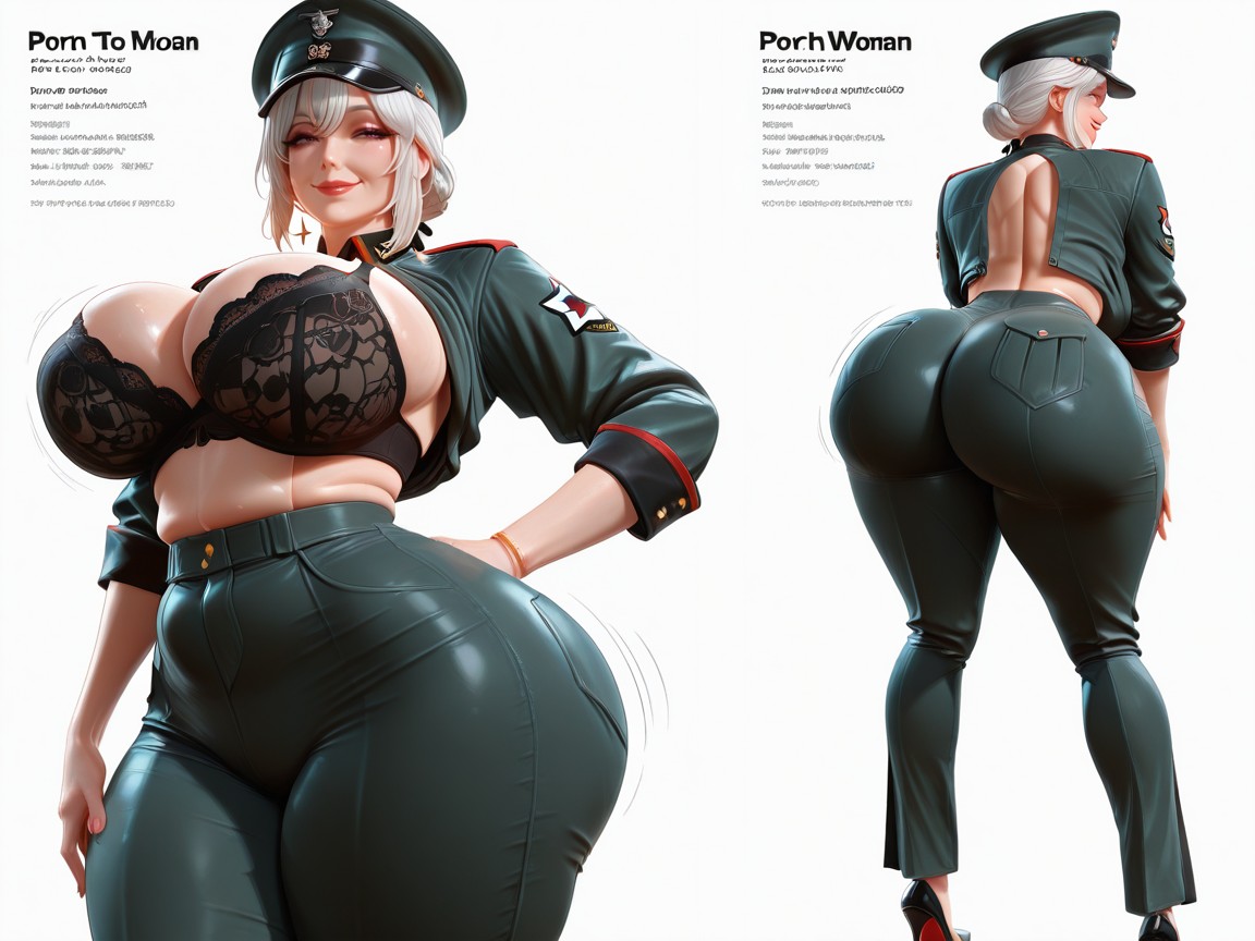 Chubby Body, Tall, Gigantic Ass 헨타이 AI 포르노
