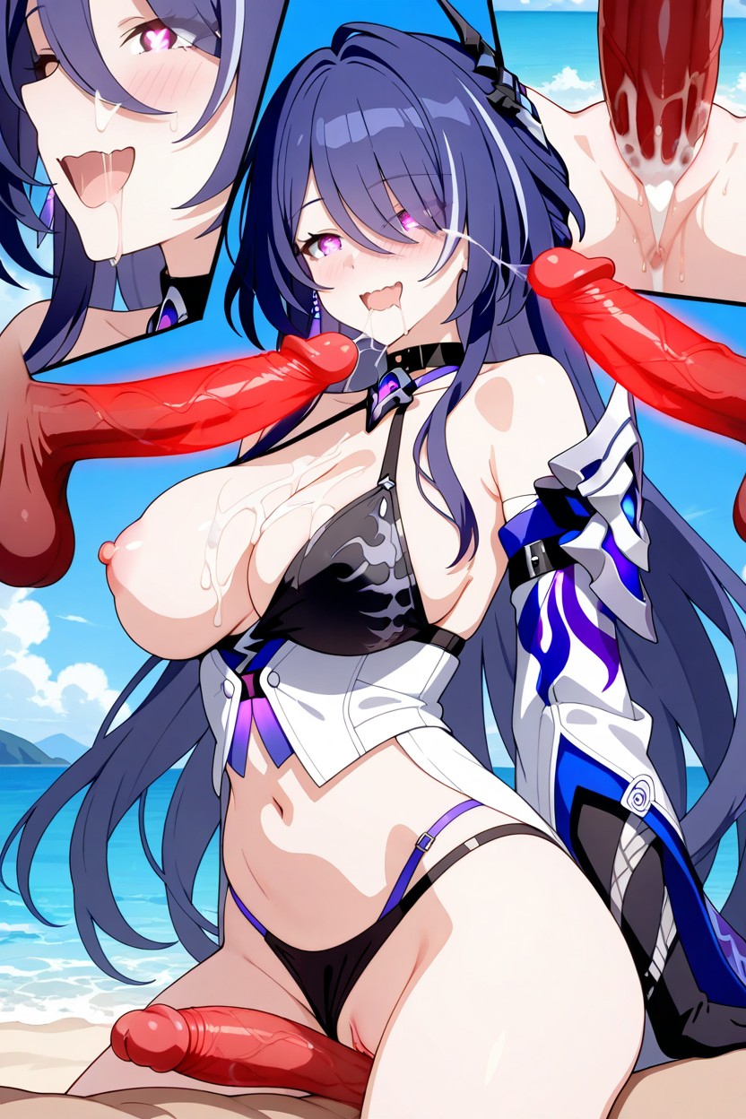 Side View, Excité, Closeup Image Porno IA Hentai