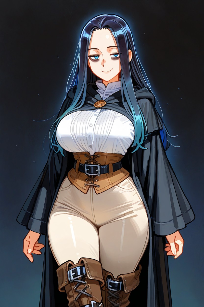 Long Hair, Sharp Eyes, Smile Hentai IA