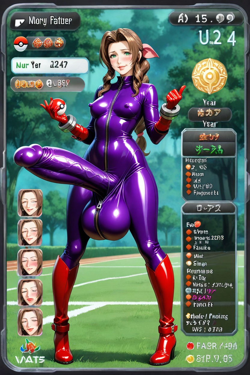 Action Pose, Small Breasts, Cheerful Expression Hentai AI Porn