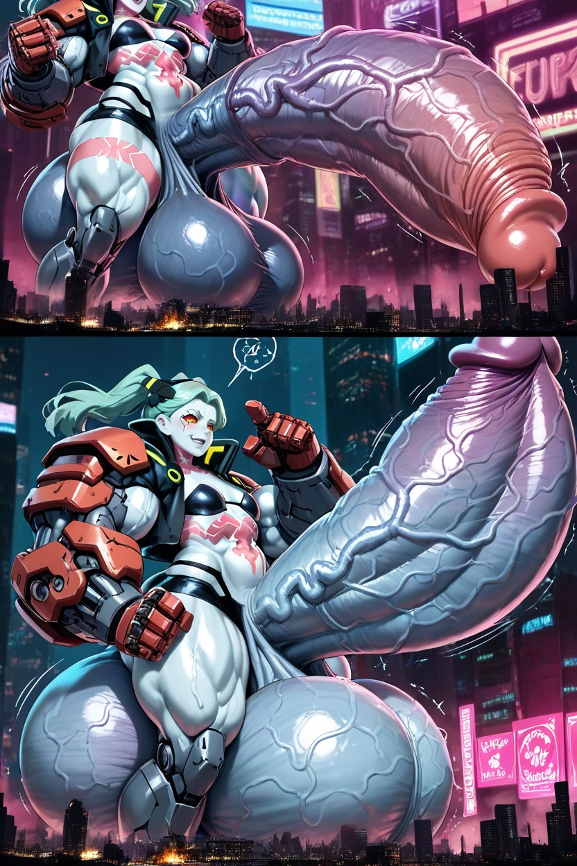 Petite Poitrine, Massive Muscles, Hyper Massive Penis Porno IA Hentai