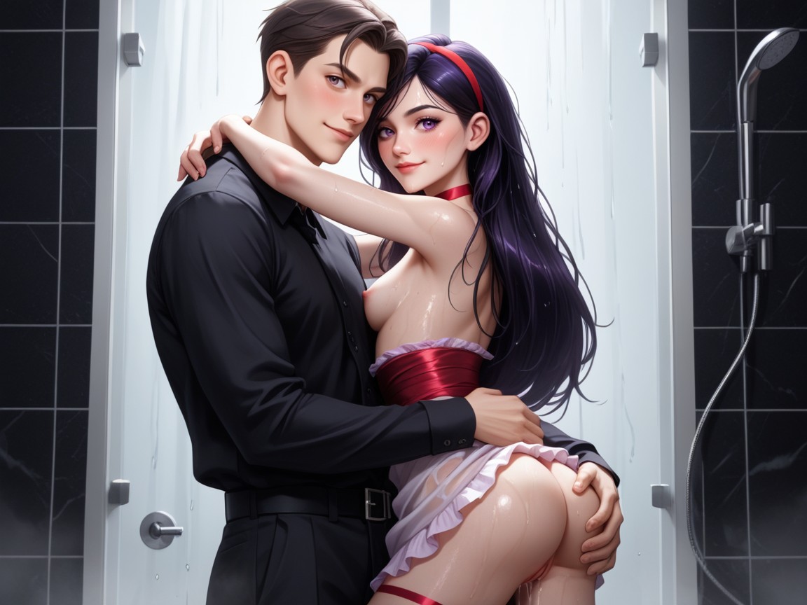 Night, Petit Cul, Wet Clothes Porno IA Hentai