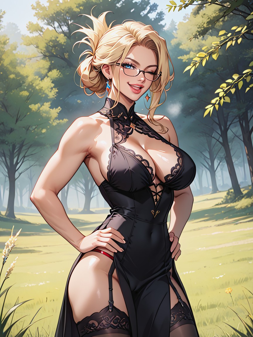 Tender Look, Medium Ass, Model Hentai AI Porn