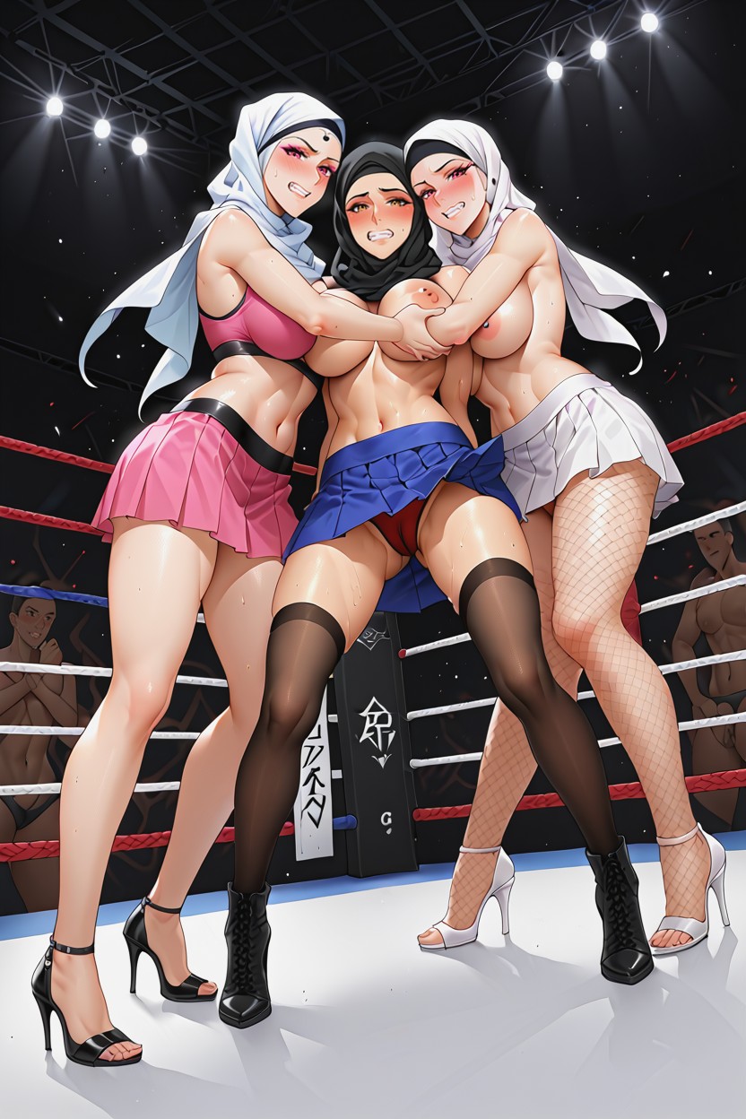 Runde Brust, Clenched Teeth, 18+ Hentai KI Porno