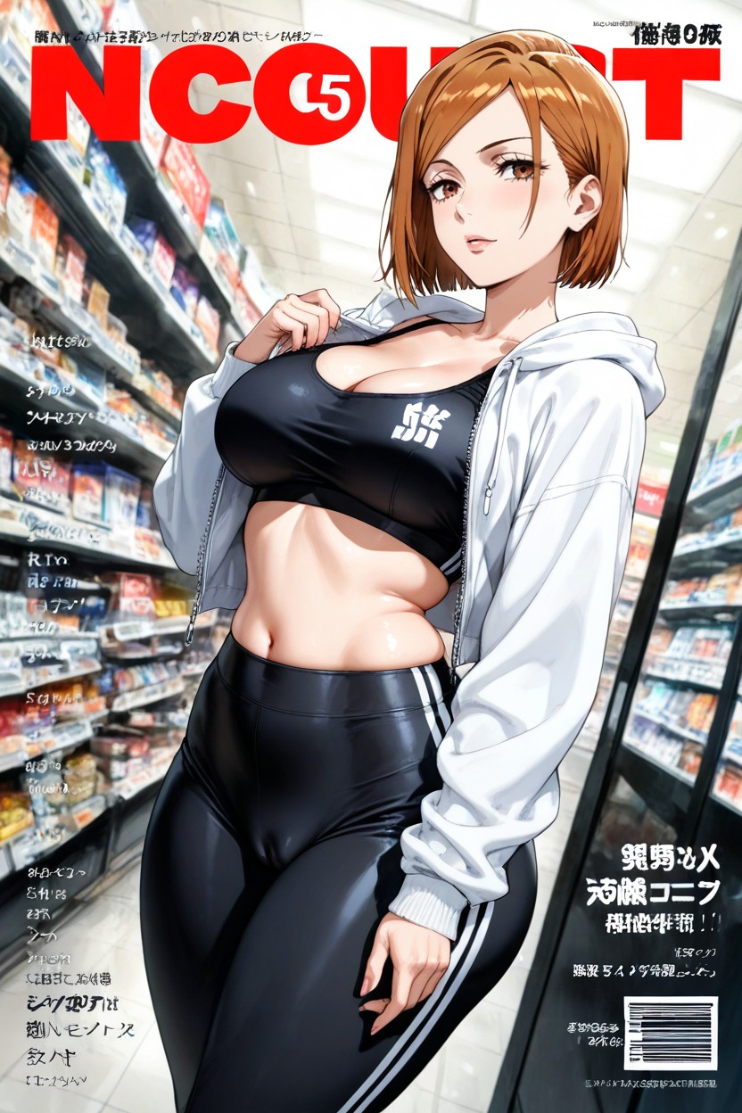 Dutch Angle, Brown Hair, Expressive Lighting Hentai AI Porn
