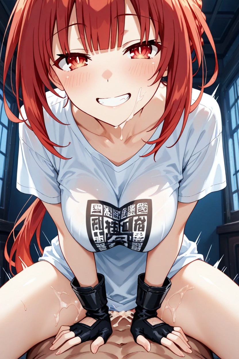 Lively And Cheerful Personality, Low Ponytail, Fingerless Gloves Hentai IA