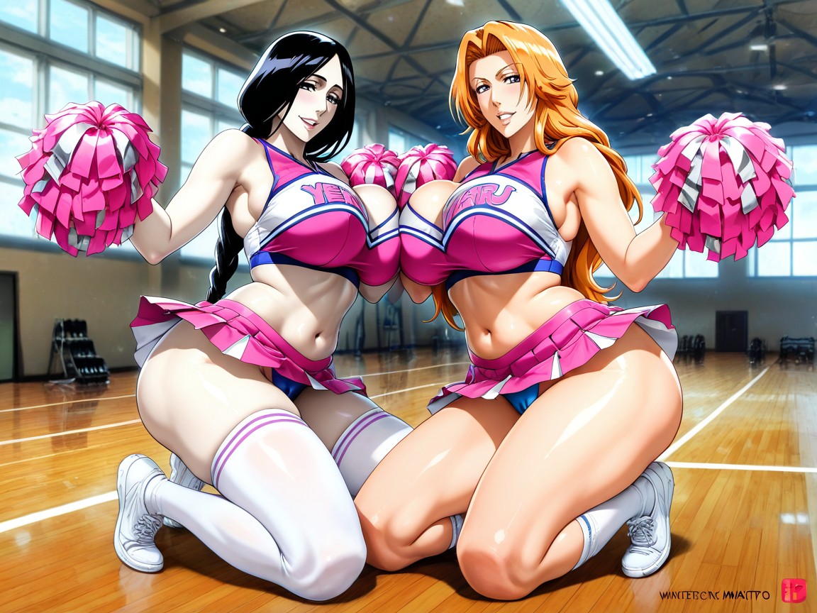 Horny, Cheerleader Outfit, Seductive Hentai AI Porn