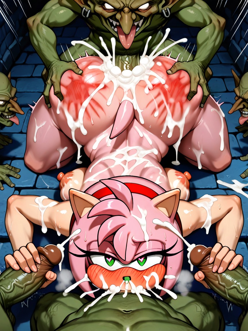 Medium Ass, Cum On Face, Speed Lined Hentai AI Porn