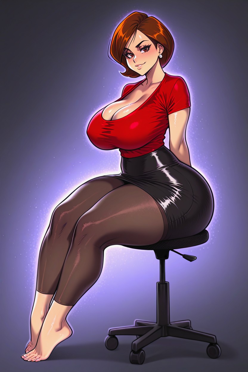 Extremely Large Ass, Oiled Skin, Condo Hentai AI Porn