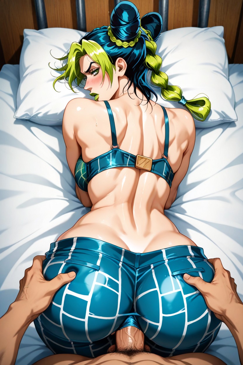 Jojos Bizarre Adventure Stone Ocean Anime Art Style, Stone Ocean Anime, Pants Down Hentai IA