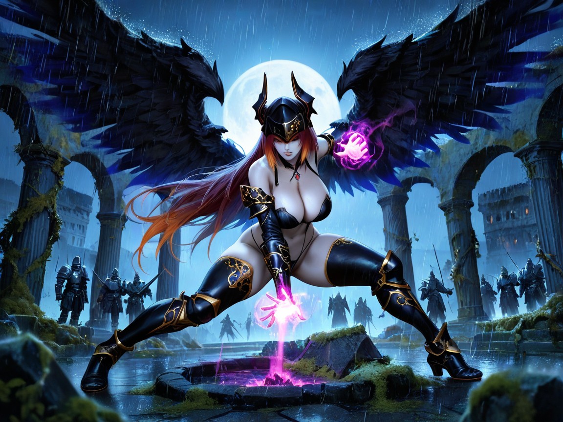 Shooting Magic, Vibrant Colors, Naked Torso Hentai IA