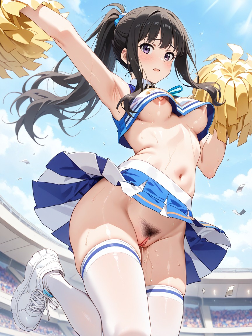 Gymnasium, Soft Pubic Hair, Upskirt Hentai AI Porn
