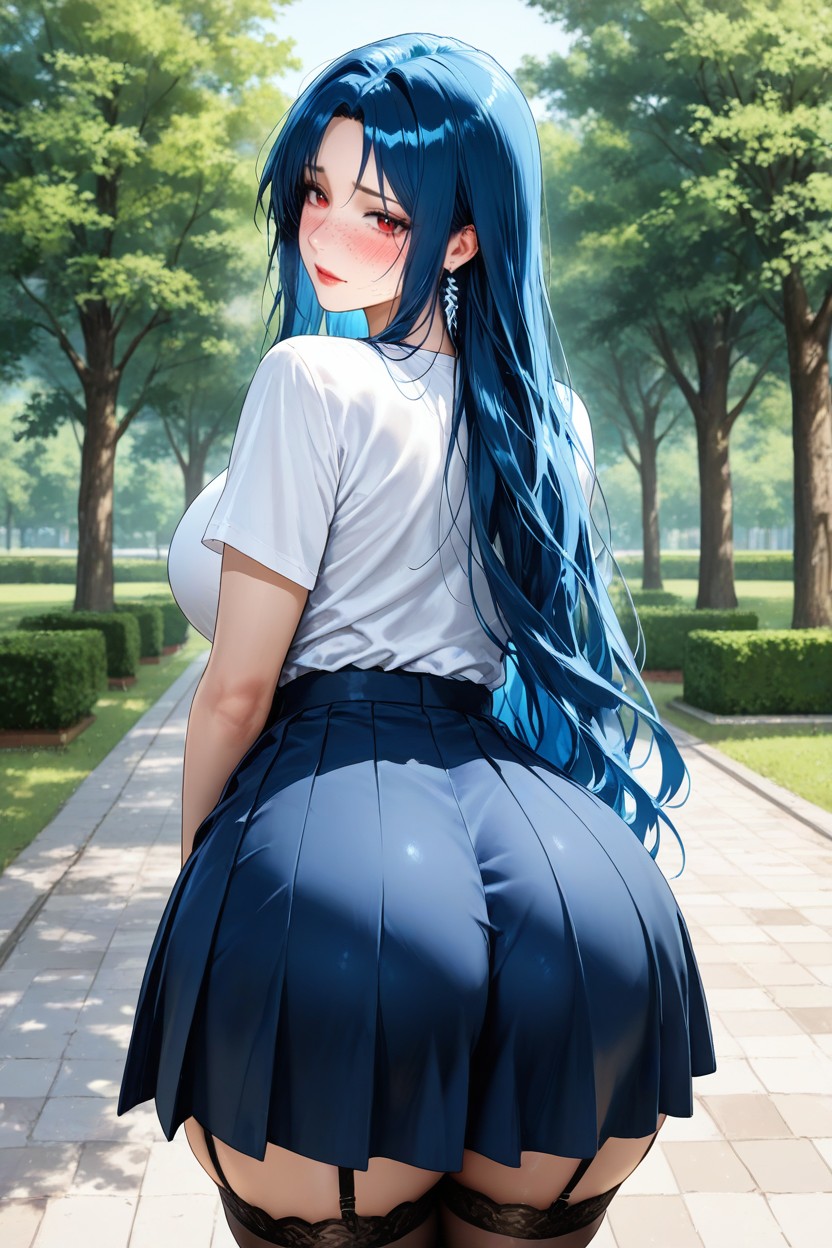 Extremely Tight Butt, Perfect Face, Freckle Face Hentai AI Porn