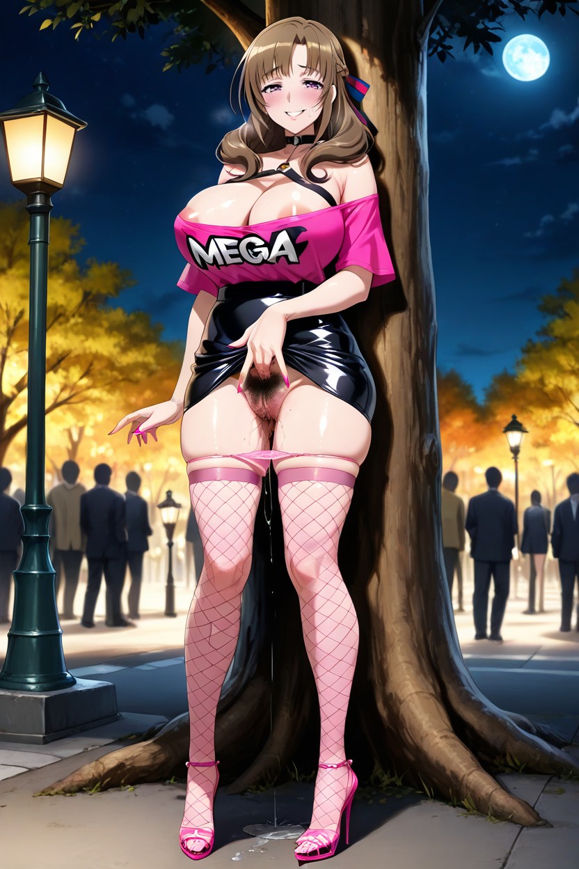 Five Fingers, Pubic Hair, Pussy Juice Puddle Hentai AI Porn