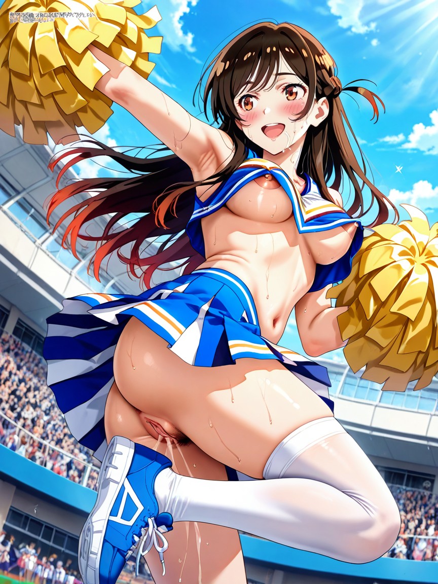 Wet Pussy, Nipple Slip, Perky Nipple Hentai AI Porn