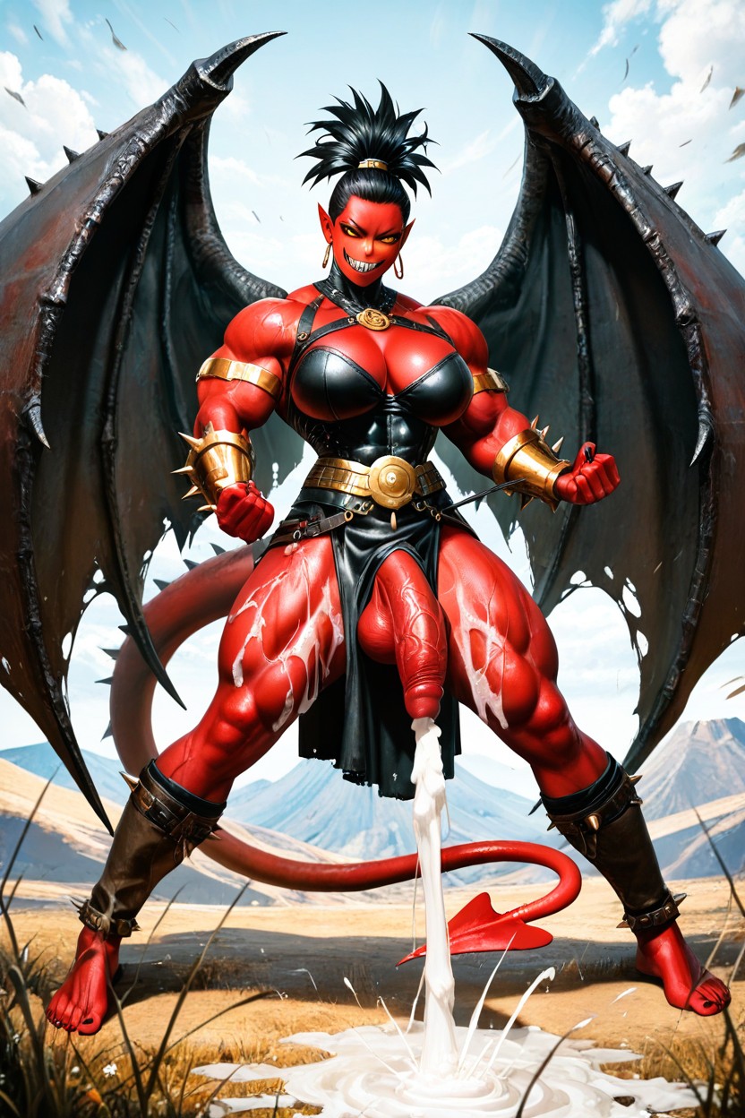 1 Person, Sharp Teeth, Big Wings Hentai AI Porn