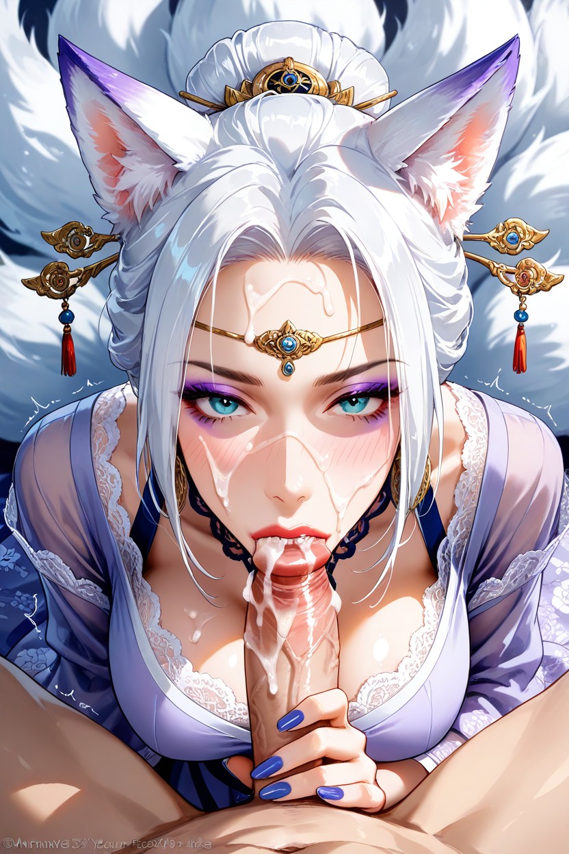 Zhen Ji From Dynasty Warriors, Red Fox Ears, 25+ Hentai AI Porn