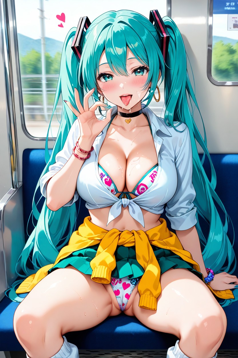 Front-tie Top, Cleavage, Day Hentai AI Porn