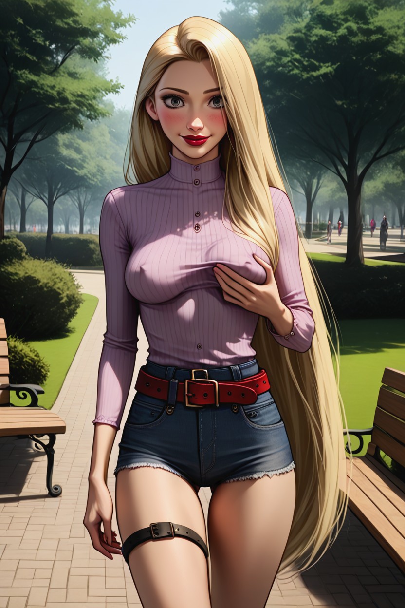 Rapunzel, Blushing, 25+ Hentai KI Porno