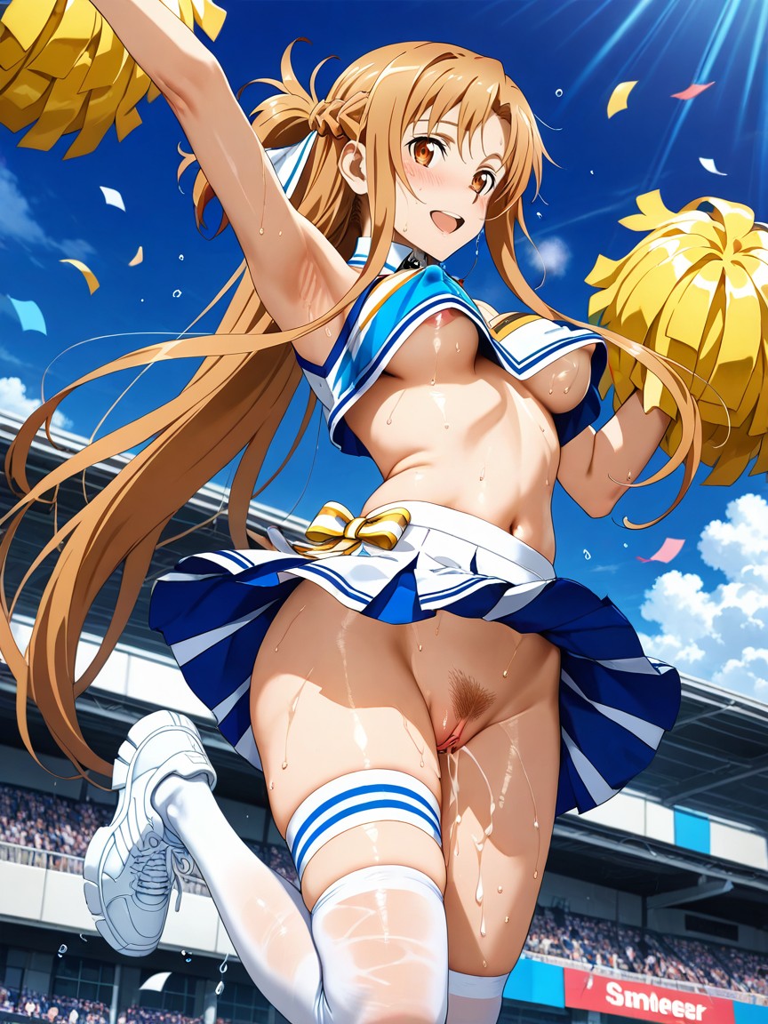 Wet Body, Perky Nipple, Low Angle Hentai AI Porn