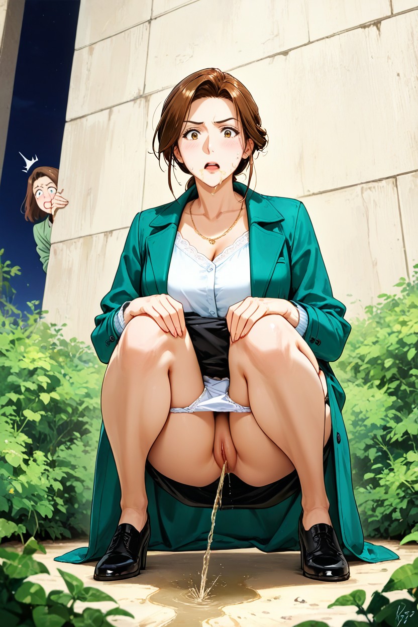 Panties Pulled To Knees, Lara Croft Teacher, Peeing Hentai AI Porn