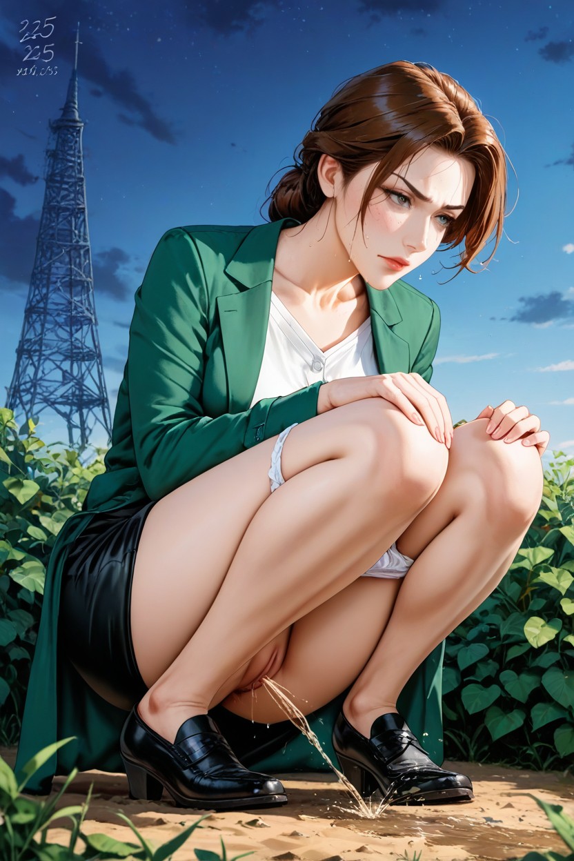 Pussy, Serious Face, Looking Ahead Hentai AI Porn