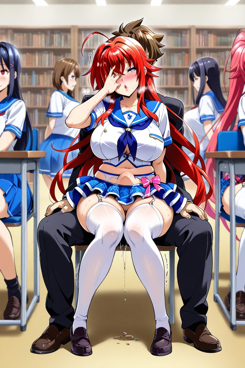 Clenching Teeth, Waist Focus, Takeda Hiromitsu Art Style Hentai AI Porn