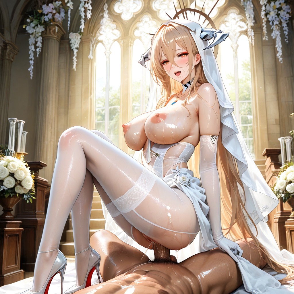 Necklace, Wedding, Warm Sunlight Hentai AI Porn