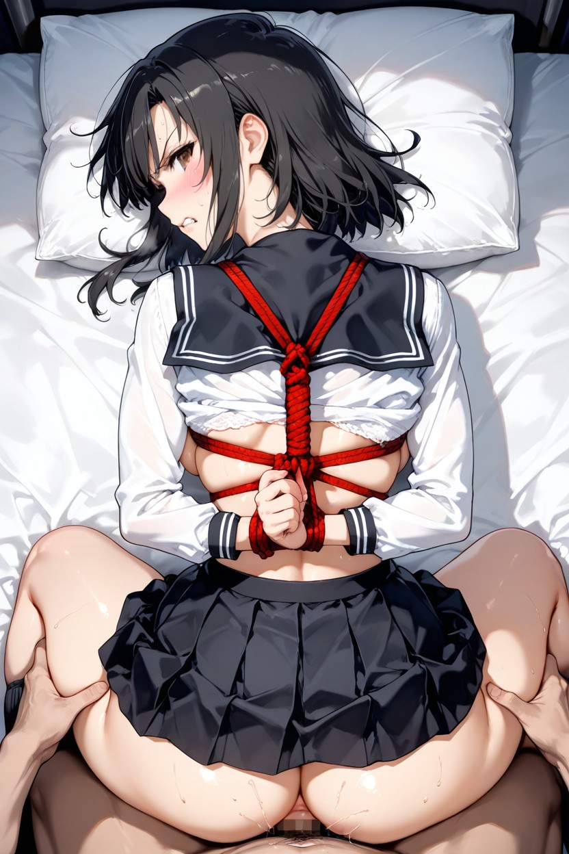 Faceless Man, 25+, Bondage Hentai AI Porn