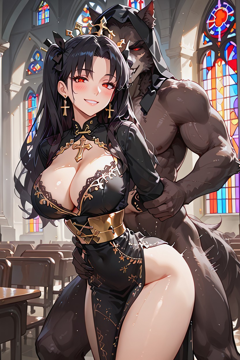 25+, Sideview, Evil Smile Hentai AI Porn