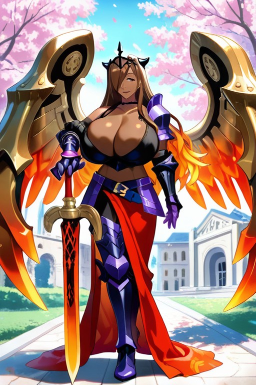Armor, Gold Hair, Armor Gauntlets Hentai AI Porn