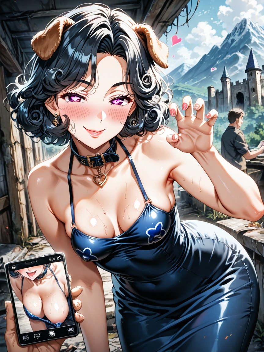 Cleavage, Tight Bikini, Side View Hentai AI Porn