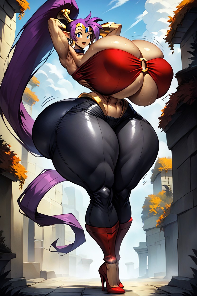 Extreme Ass Expansion, Calm Face, Hyper Extreme Waist Hentai AI Porn